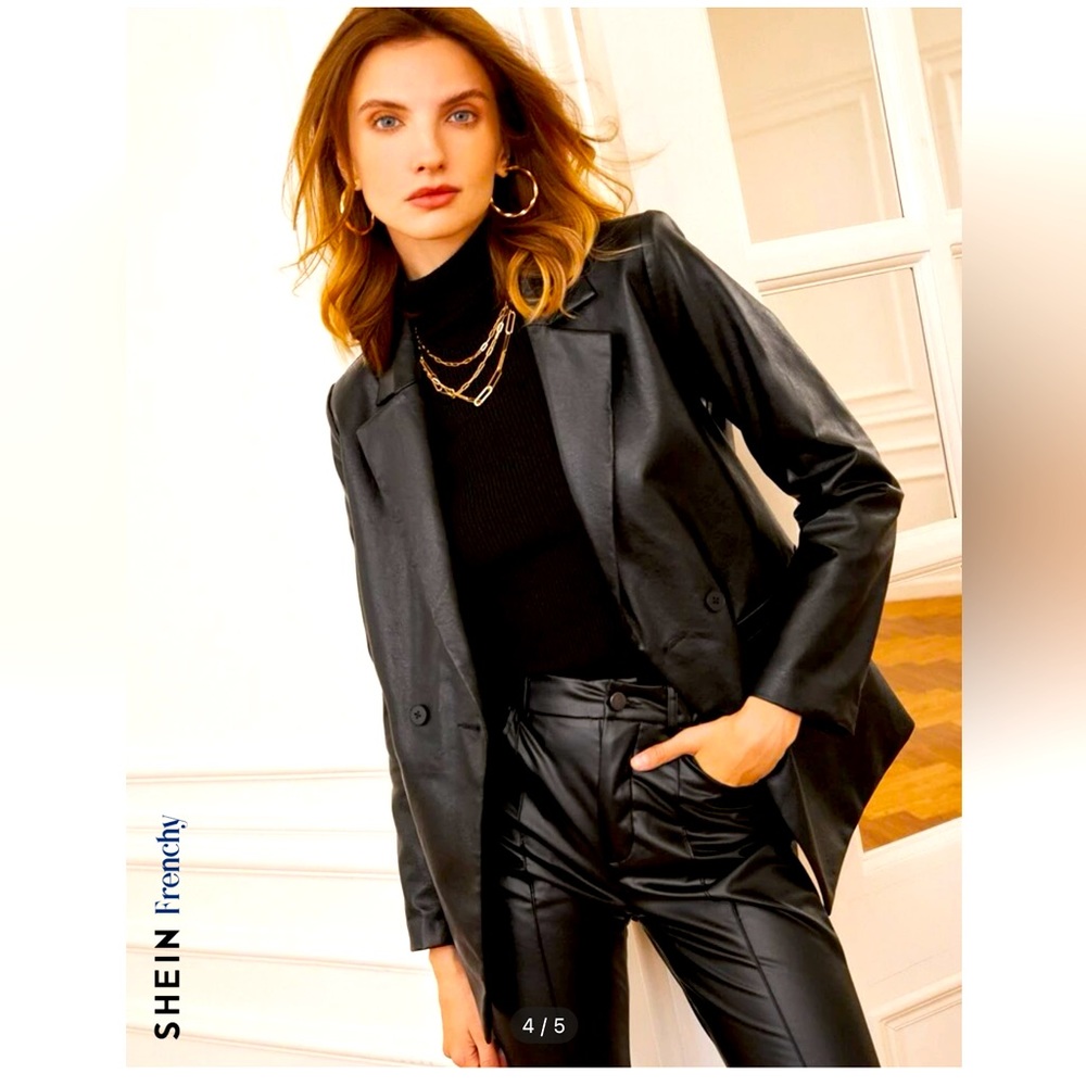Women’s “leather” jacket from SHEIN frenchy collection. XS.